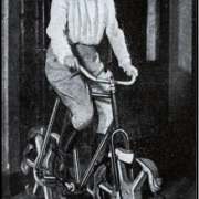 Figure 4. A woman cycles, tenderly into oblivion, on lost shoes. 